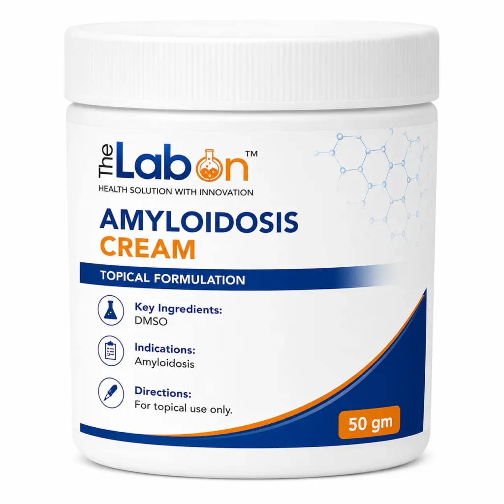 The Labon Amyloidosis Cream 50 gm jar with DMSO, topical formulation for amyloidosis.